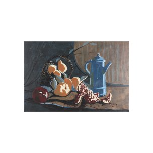 Still life II by Mercana Studio a Hand Embellished Textured Canvas