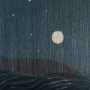 102210-L - Sea bay at nitght II by Mercana Studio a Hand Embellished Textured Canvas
