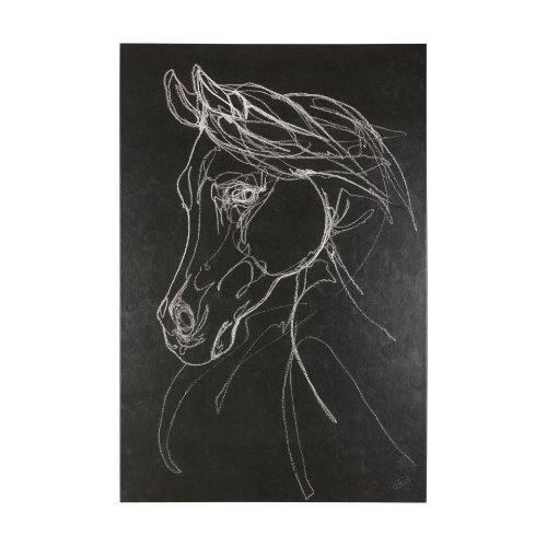 102224-L - Arabian Dark II by Mercana Studio a Hand Embellished Textured Canvas