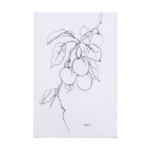 102231-L - Plum Branch II by Mercana Studio a Hand Embellished Textured Canvas