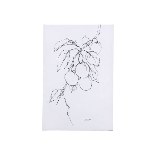 102231-S - Plum Branch II by Mercana Studio a Hand Embellished Textured Canvas