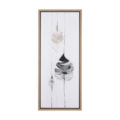 102246-FS - Rain of Leaf I by Mercana Studio a Hand Embellished Textured Framed Canvas