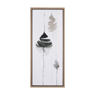 Rain of Leaf II by Mercana Studio a Hand Embellished Textured Framed Canvas