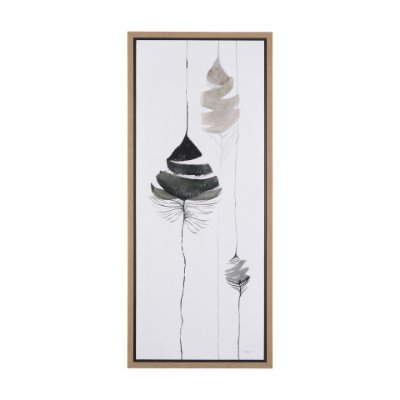 102247-FS - Rain of Leaf II by Mercana Studio a Hand Embellished Textured Framed Canvas