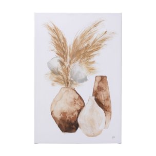 Vase Gray Pods by Mercana Studio a Hand Embellished Textured Canvas