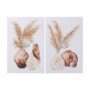 102247-L - Vase Gray Pods by Mercana Studio a Hand Embellished Textured Canvas