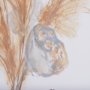 102248-L - Vase Gray Lotus Pods by Mercana Studio a Hand Embellished Textured Canvas