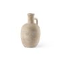 69804 - Zenni  5.3L x 5.3W x 9.3H Warm Beige Ceramic Vase