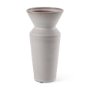 69807 - Esme 4.5L x 4.5W x 10.4H Whitewashed Ceramic Vase