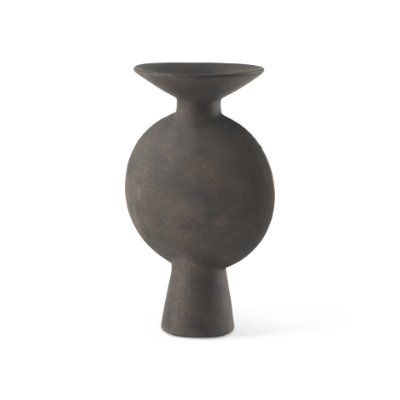 69810 - Kaz 6.7L x 5.5W x 11.2H Earthy Brown Ceramic Vase