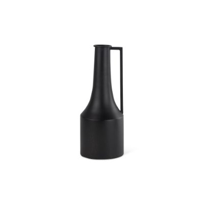 69857 - Aubrey Small 14.0H Black Iron Flower Vase