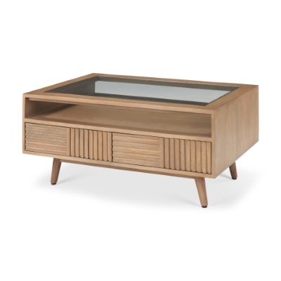 69890 - Sable  38.0L x 27.0W x 18.0H Light Brown Wood Coffee Table