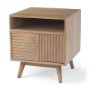 69891 - Sable  19.0L x 19.0W x 21.5H Light Brown Wood Side Table