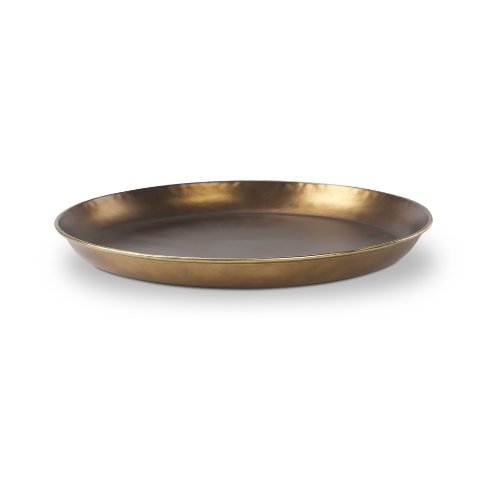 69951 - Eagan 24.0L x 24.0W x 2.0H Brass Aluminium Tray Large