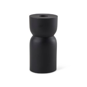 Malta Small Black Metal Candle Holder
