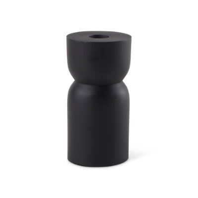 70059 - Malta Small Black Metal Candle Holder