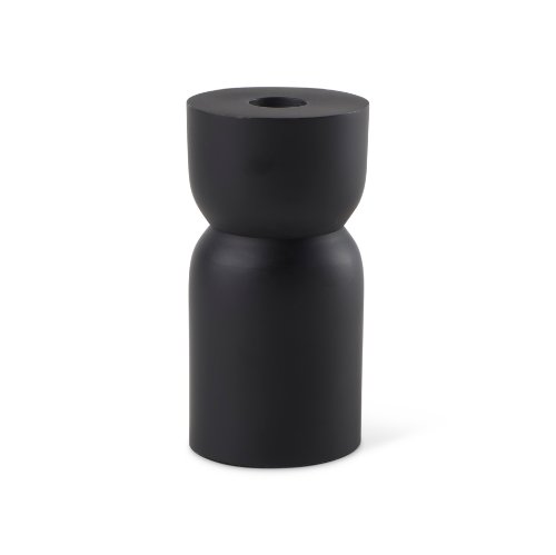 70059 - Malta Small Black Metal Candle Holder