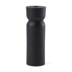 Malta Black Large Metal Candle Holder