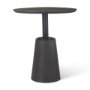 69926-AB - Maxwell 32" Round Black-Brown Wood w/ Black Metal Pedestal Bistro Table