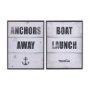 14283 - Anchors Away by Mercana Studio a Hand Embellished Textured Framed Art Print