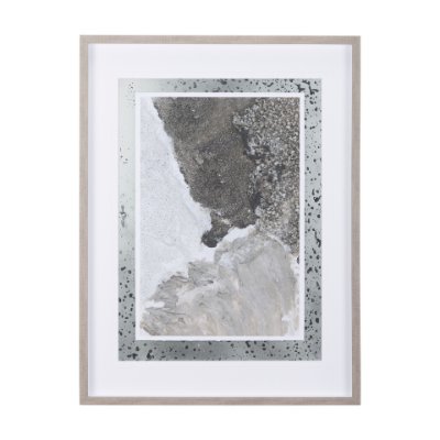 14238 - Mudslide I by Mercana Studio a Hand Embellished Textured Framed Art Print Matted under Glass