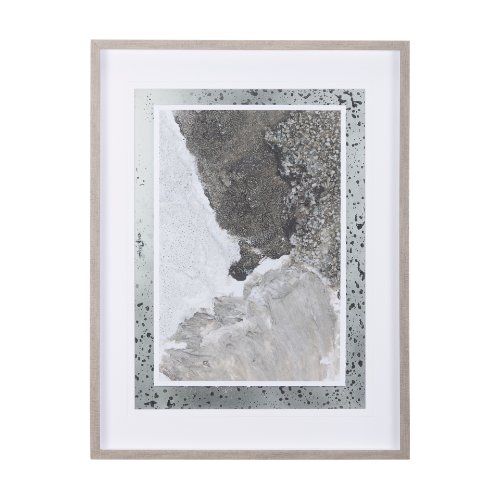 14238 - Mudslide I by Mercana Studio a Hand Embellished Textured Framed Art Print Matted under Glass