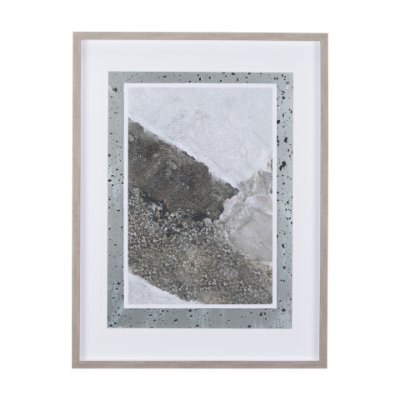 14239 - Mudslide II by Mercana Studio a Hand Embellished Textured Framed Art Print Matted under Glass