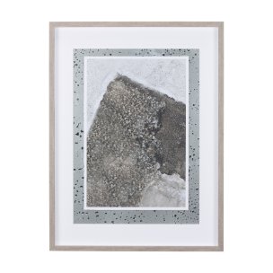 Mudslide III by Mercana Studio a Hand Embellished Textured Framed Art Print Matted under Glass