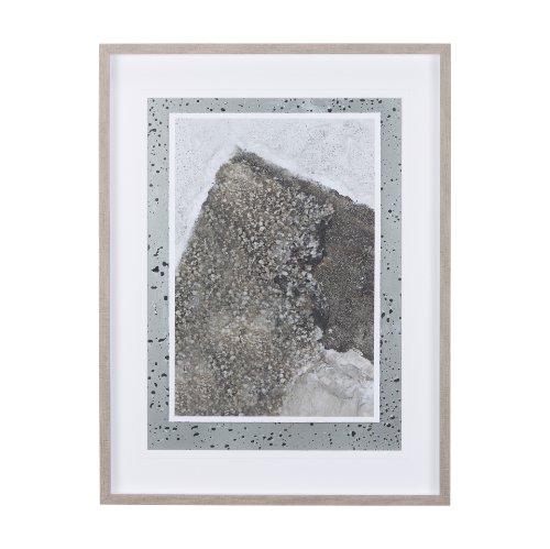 14240 - Mudslide III by Mercana Studio a Hand Embellished Textured Framed Art Print Matted under Glass