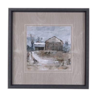 14243 - Late Autumn in Countryside II by Mercana Studio Hand Embellished Framed Art Print Matted under Glass