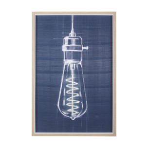 Bright Idea I by Mercana Studio a Hand Embellished Textured Framed Art Print