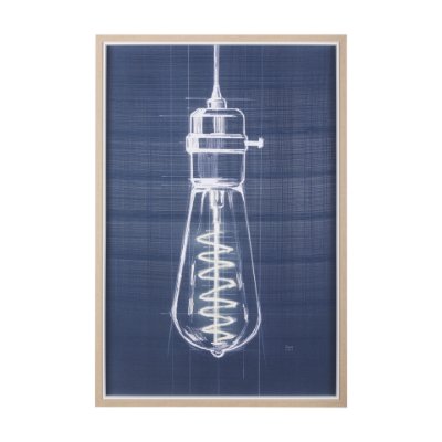 14250 - Bright Idea I by Mercana Studio a Hand Embellished Textured Framed Art Print