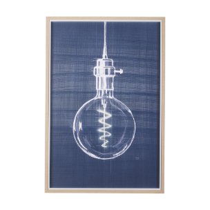 Bright Idea II by Mercana Studio a Hand Embellished Textured Framed Art Print