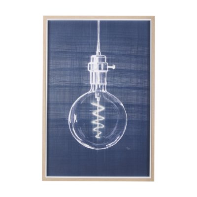 14251 - Bright Idea II by Mercana Studio a Hand Embellished Textured Framed Art Print