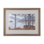 14255 - Windy Day by Mercana Studio a Hand Embellished Textured Framed Art Print Matted under Glass