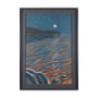 14270 - Sea bay at night II by Mercana Studio a Hand Embellished Textured Framed Art Print