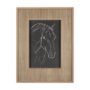 14274 - Thoroughbred Dark III by Mercana Studio Hand Embellished Textured Framed Art Print Matted under Glas