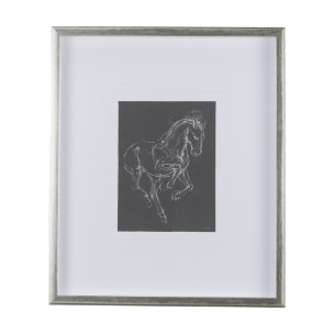 Horse III by Mercana Studio a Hand Embellished Textured Framed Art Print Matted under Glass