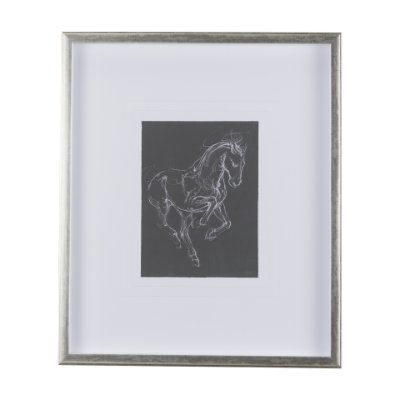 14293 - Horse III by Mercana Studio a Hand Embellished Textured Framed Art Print Matted under Glass