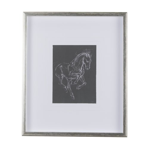 14293 - Horse III by Mercana Studio a Hand Embellished Textured Framed Art Print Matted under Glass
