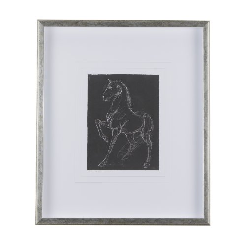 14294 - Horse IV by Mercana Studio a Hand Embellished Textured Framed Art Print Matted under Glass