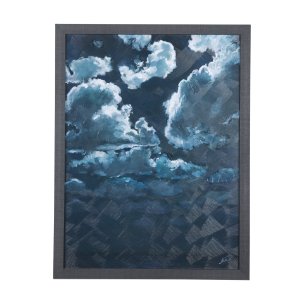 Night cloud II by Mercana Studio a Hand Embellished Textured Framed Art Print