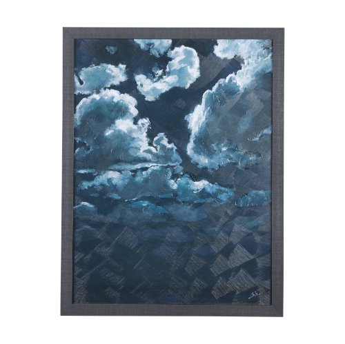 14299 - Night cloud II by Mercana Studio a Hand Embellished Textured Framed Art Print