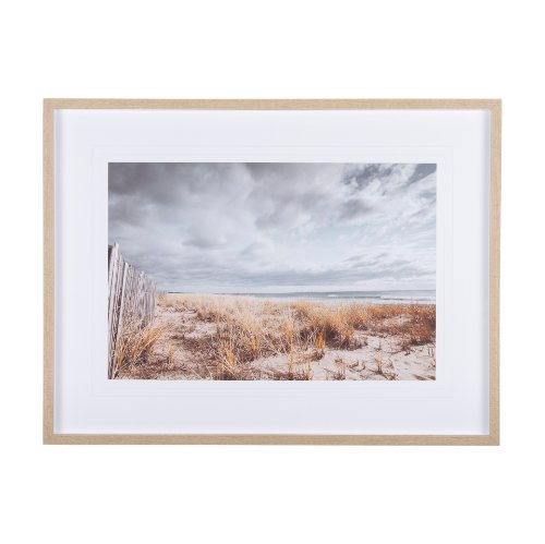 14300 - Atlantic Coast Afternoon by Mercana Studio Hand Embellished Framed Photo Art Print Matted under Glas