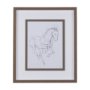 14301 - Horse I by Mercana Studio a Hand Embellished Textured Framed Art Print Matted under Glass
