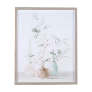 Boho BranchesI by Mercana Studio a Hand Embellished Textured Framed Art Print Matted under Glass