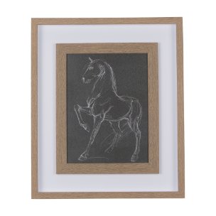 Horse IV by Mercana Studio a Hand Embellished Textured Framed Art Print Matted under Glass
