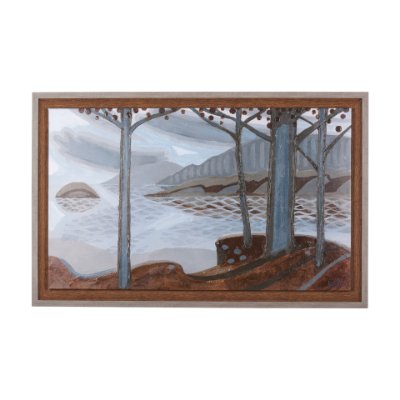 102185-FS - Windy Day by Mercana Studio a Hand Embellished Textured Framed Canvas