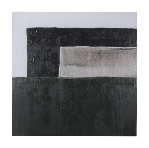 102213-L - Block II by Mercana Studio a Hand Embellished Textured Canvas