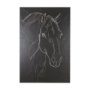 102225-L - Thoroughbred Dark III by Mercana Studio a Hand Embellished Textured Canvas